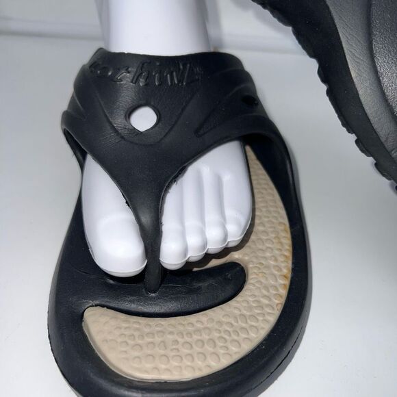 Nothinz Adult Thong Sandals Black L11-12 M9-10 - Picture 5 of 8